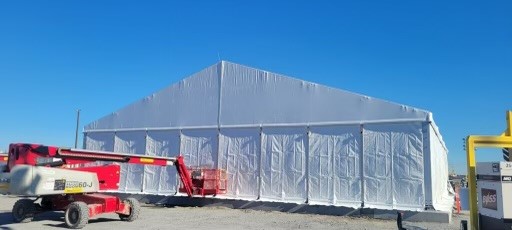 Lodging Solutions and Industrial Tents - Case Study Photo - Blast Tent Zone Project - AFTER PHOTO_SWLA