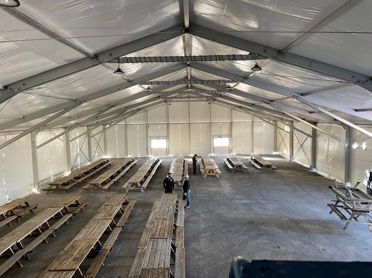 Lodging Solutions and Industrial Tents - Case Study Photo - Blast Tent Zone Project - AFTER PHOTO_TX