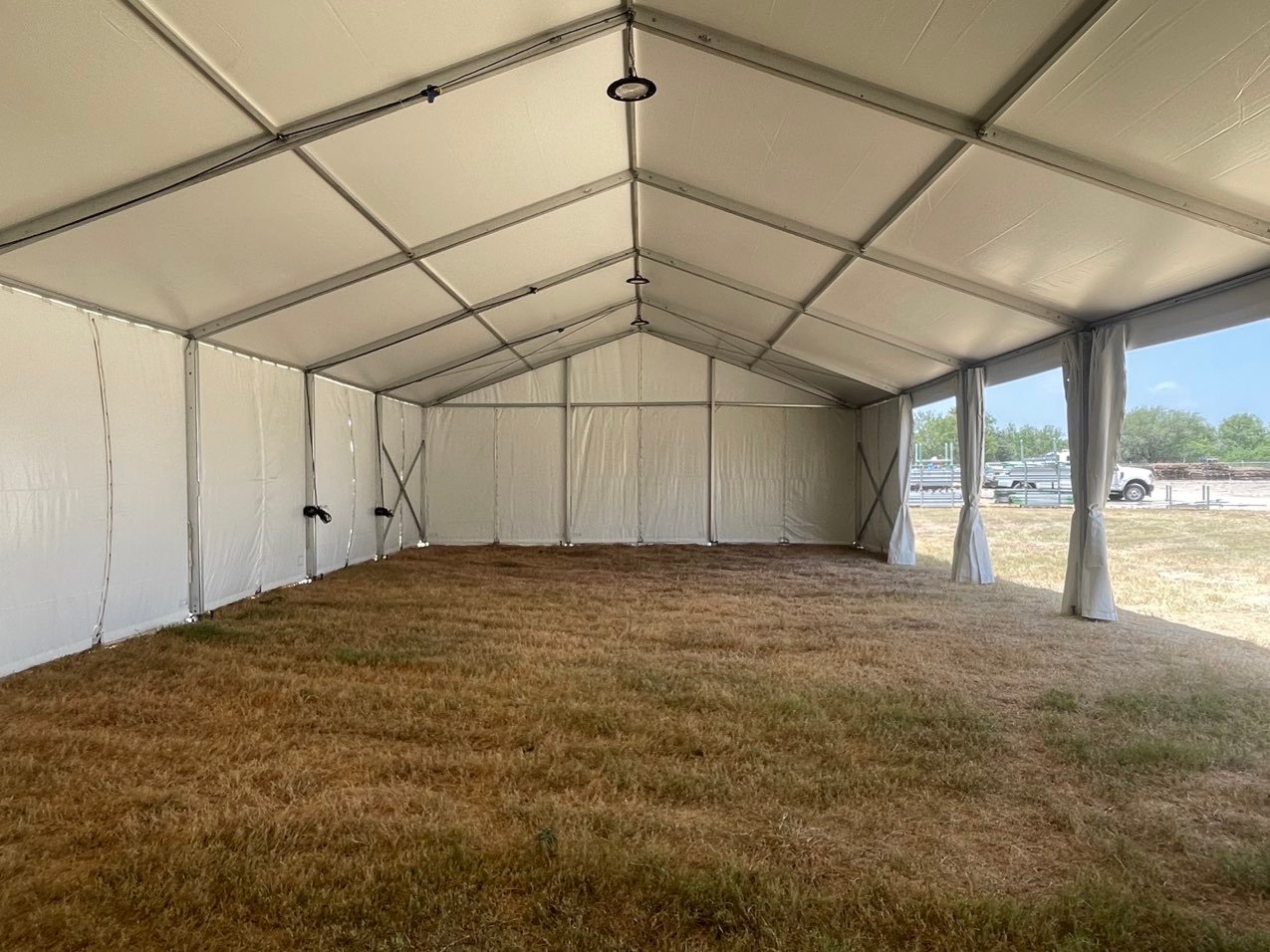 Lodging Solutions & Industrial Tent Systems Mission, TX Tent Project Photo - Tent Interior