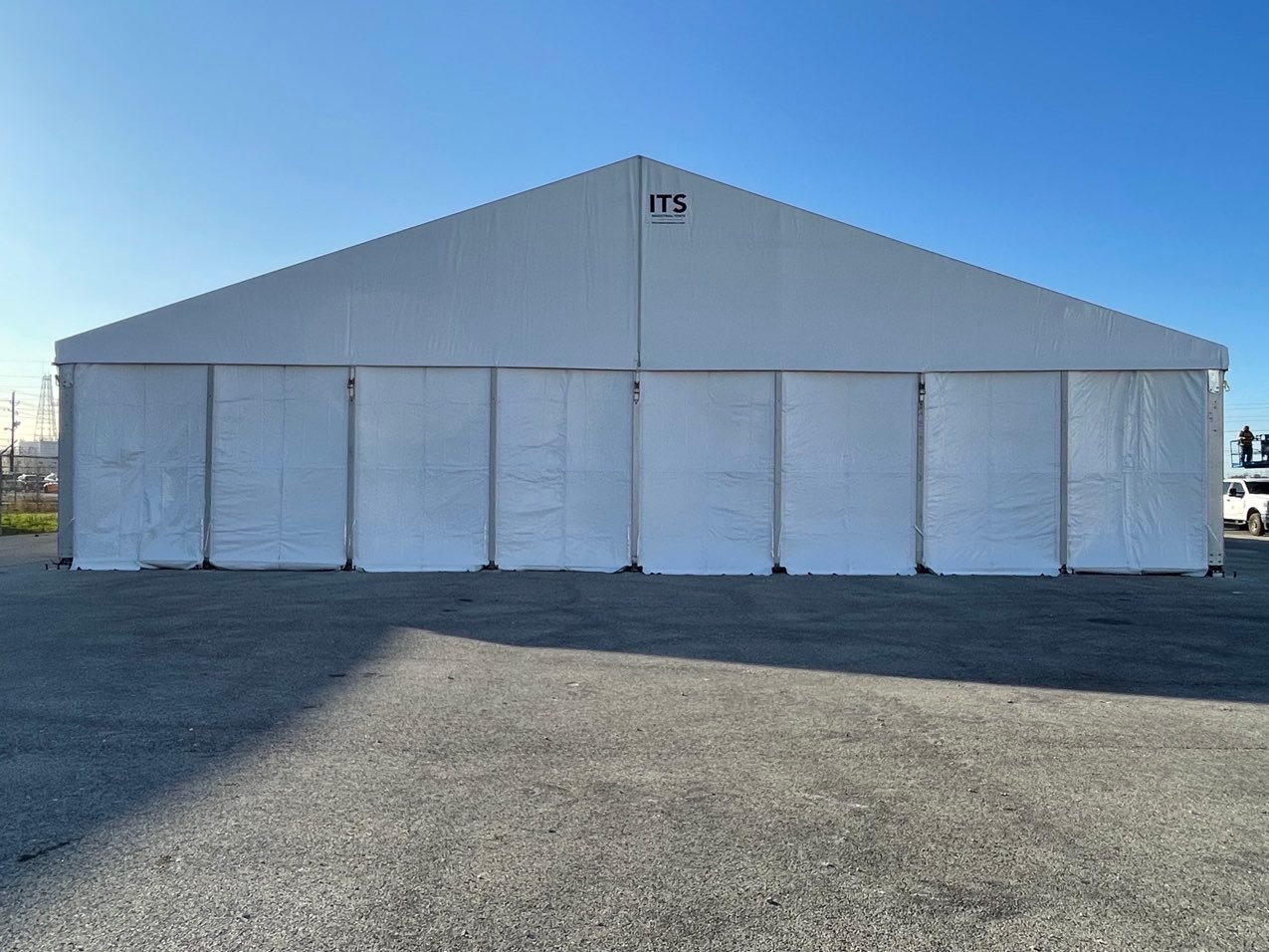 Lodging Solutions and Industrial Tents - Case Study Photo - Blast Tent Zone Project - EXTERNAL PHOTO_TX