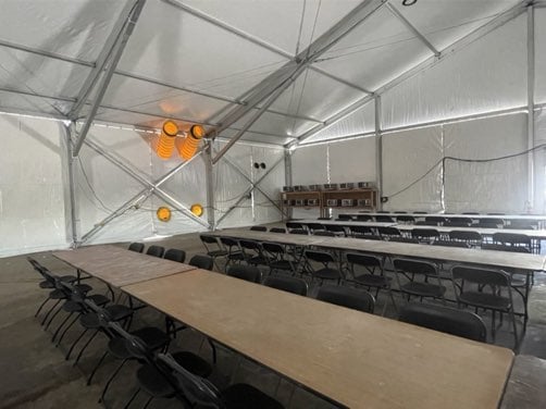 Lodging Solutions and Industrial Tents - Case Study Photo - Blast Tent Zone Project - INTERNAL PHOTO_CO